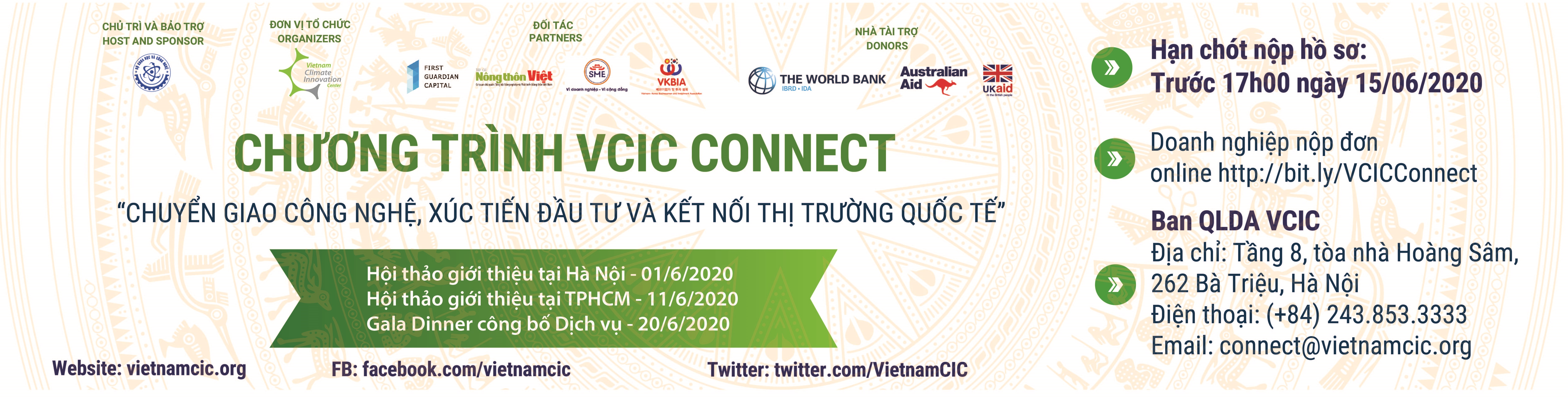 Chương trình VCIC Connect “Chuyển giao công nghệ, xúc tiến đầu tư và kết nối thị trường quốc tế”