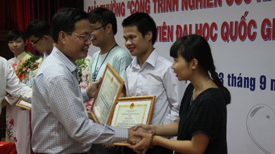 6 công trình nghiên cứu khoa học xuất sắc của sinh viên ĐHQG 2014