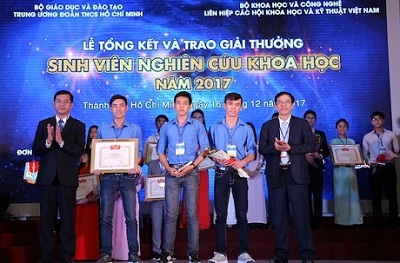 Lễ tổng kết và trao Giải thưởng Sinh viên nghiên cứu khoa học toàn quốc năm 2017