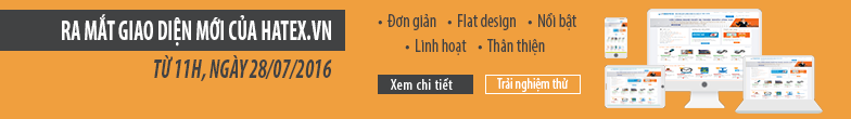 Ra mắt giao diện mới Hatex.vn version 2016
