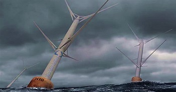 Phát triển mẫu turbine gió nổi trục dọc giúp tăng hiệu quả sản xuất điện