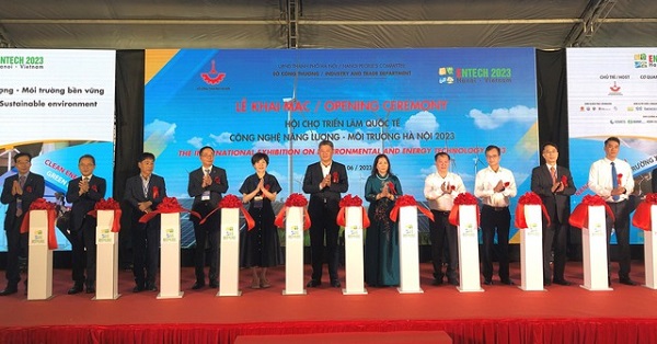 Khai mạc Hội chợ Triển lãm quốc tế Công nghệ năng lượng- môi trường Hà Nội (Entech Hà Nội 2023)
