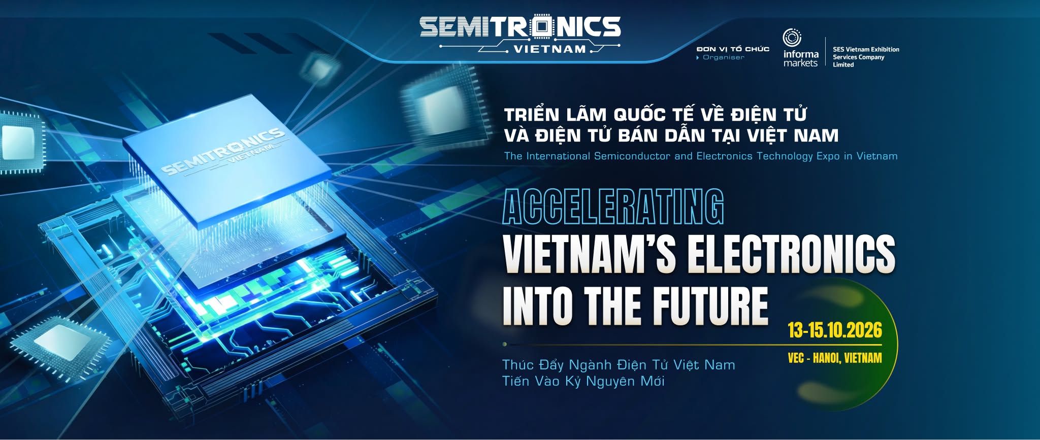 SemiTronics Vietnam 2026– Triển lãm Quốc tế về Điện tử và Điện tử Bán dẫn
