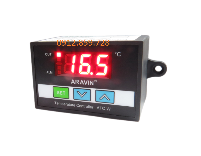 Đồng hồ điều khiển nhiệt độ ATC-W2002C, nhãn hiệu Aravin