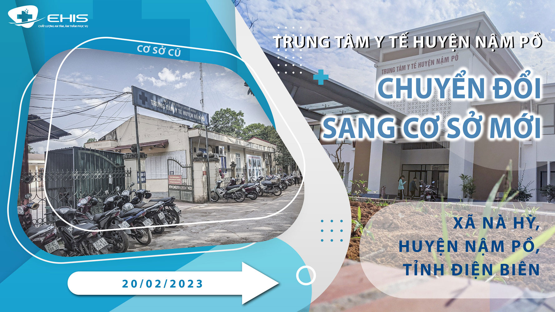 Trung tâm y tế huyện Nậm Pồ chuyển đổi sang cơ sở mới từ ngày 20/02/2023