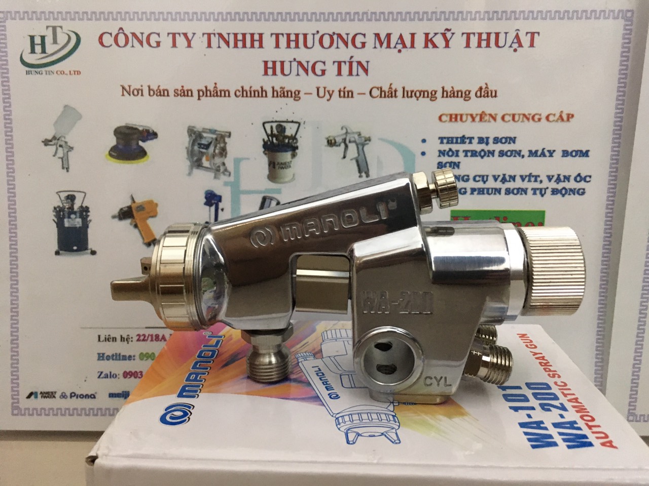 Súng phun sơn tự động Đài Loan Manoli WA-200-122P (1.2mm)