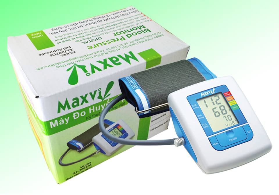 Máy đo huyết áp bắp tay kỹ thuật số Tiếng Việt Maxvi