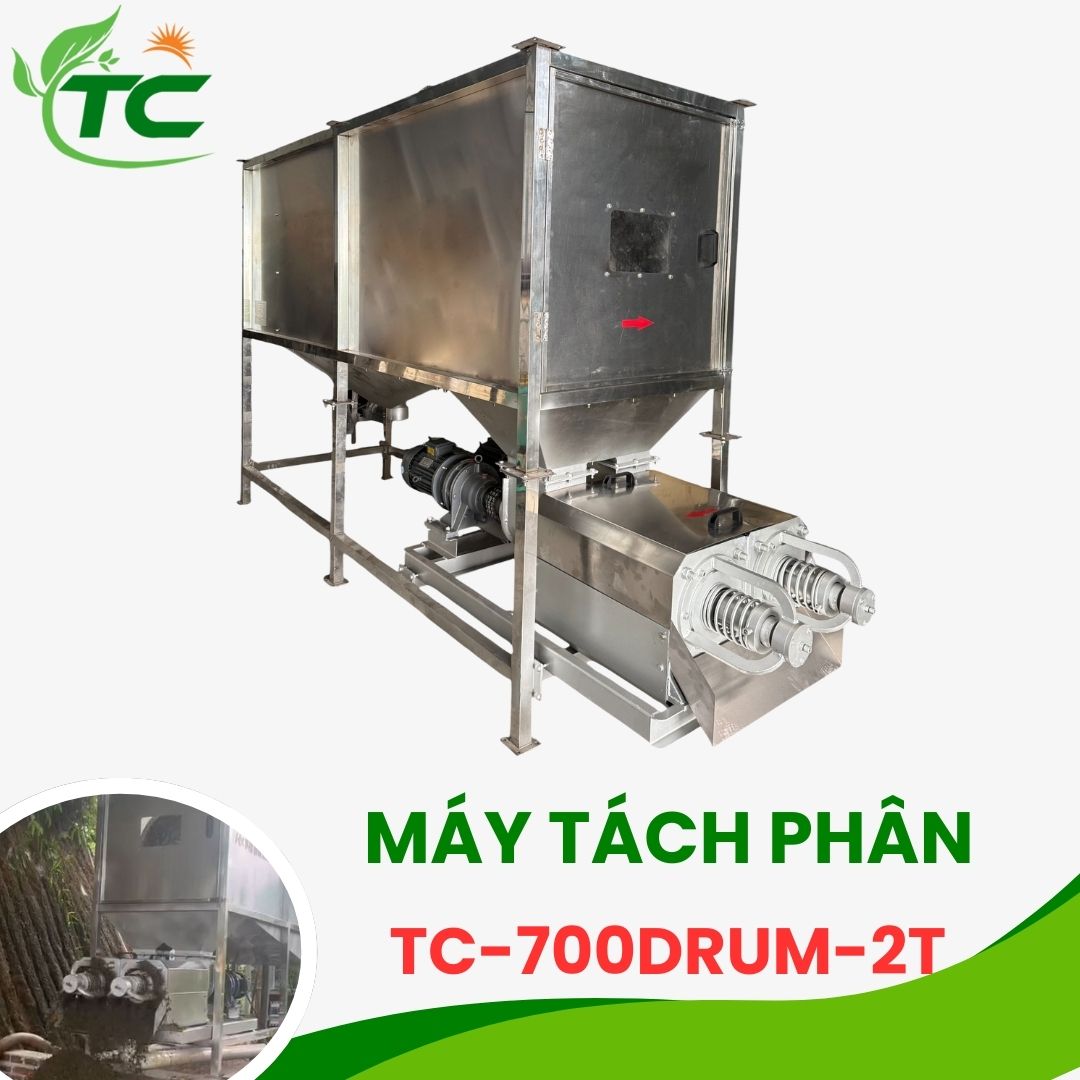Máy tách ép phân TC700DRUM – 2T