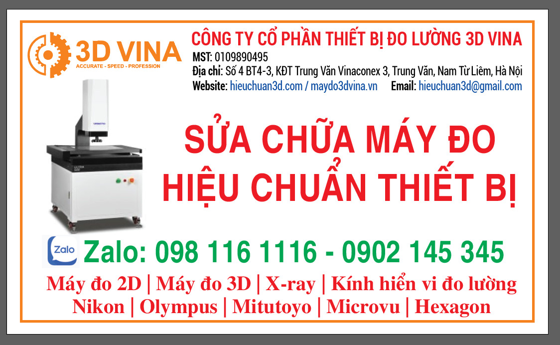Công ty cổ phần hiệu chuẩn 3D VINA - Chi nhánh Hồ Chí Minh