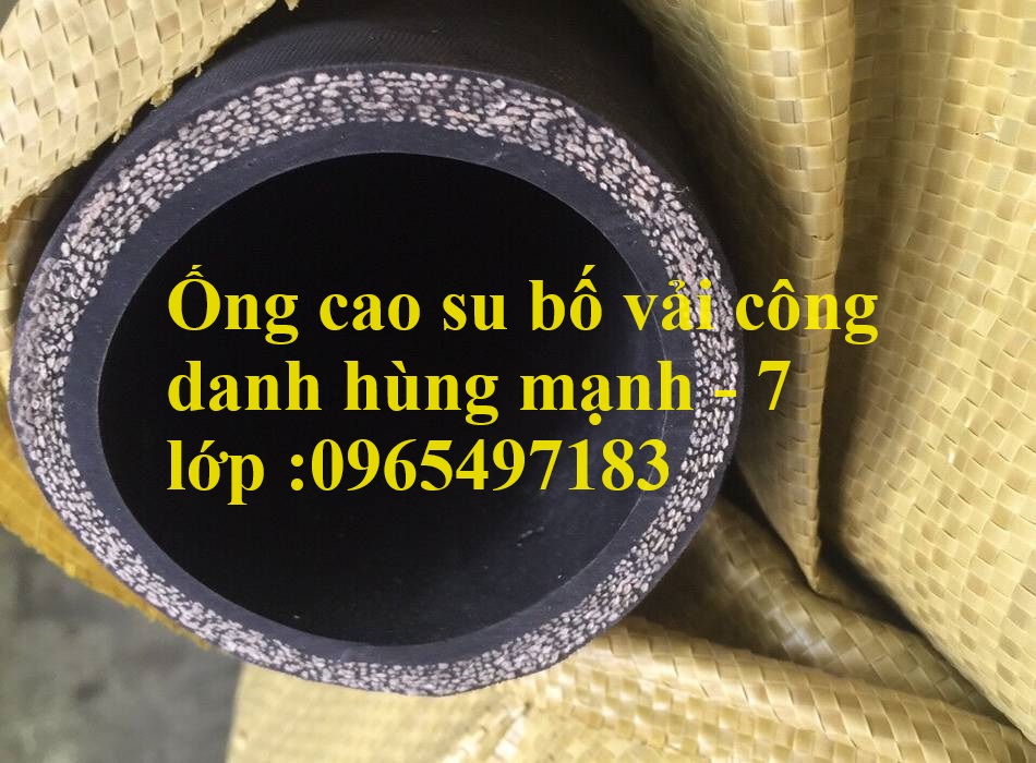 Ống cao su bố vải áp 20 bar phi 34, phi 43, phi 38, phi 50, phi 76
