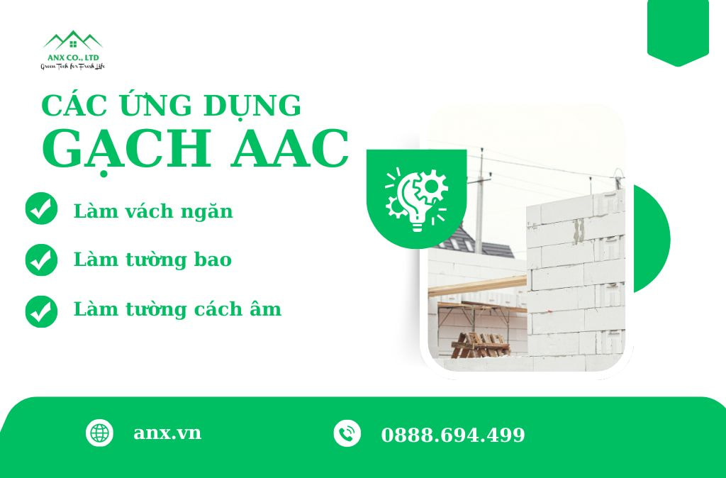 Gạch bê tông khí chưng áp AAC block 600x300mm