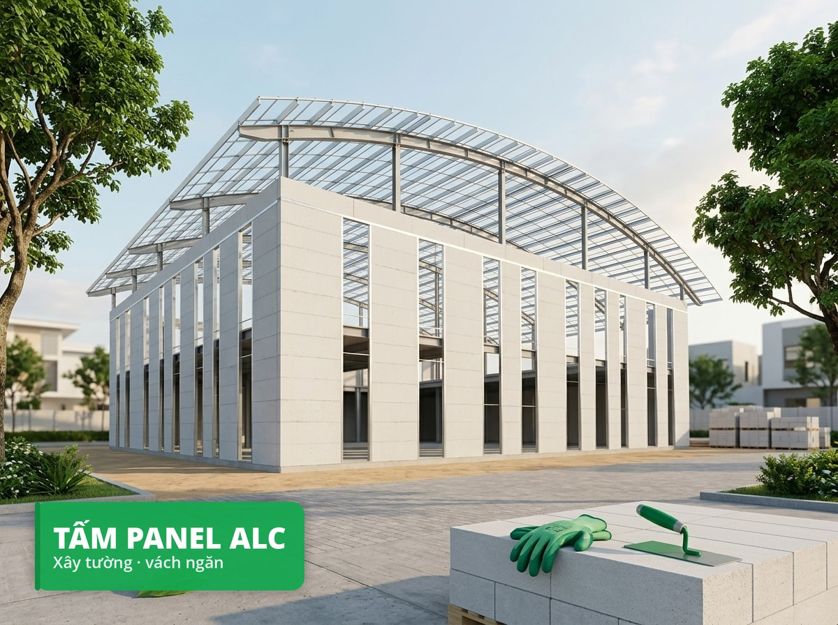 Tấm panel ALC bê tông khí chưng áp
