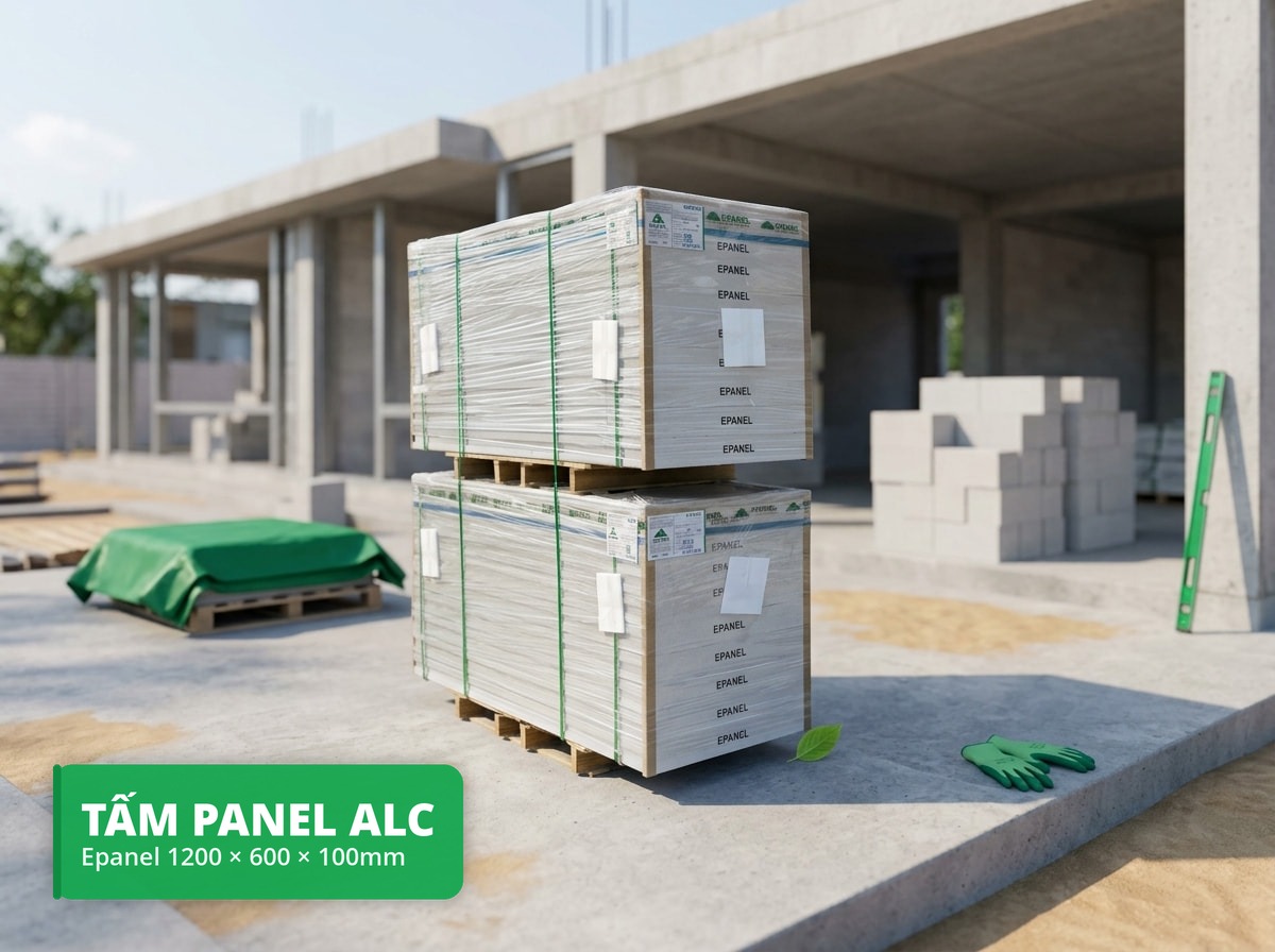 Tấm Panel ALC 1200x600mm
