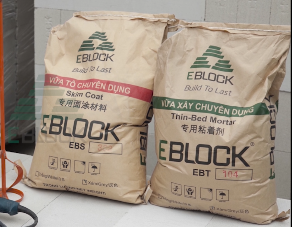 Vữa tô chuyên dụng gạch bê tông AAC Eblock EBP-202