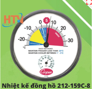 Nhiệt kế đồng hồ treo tường 212-159C-8