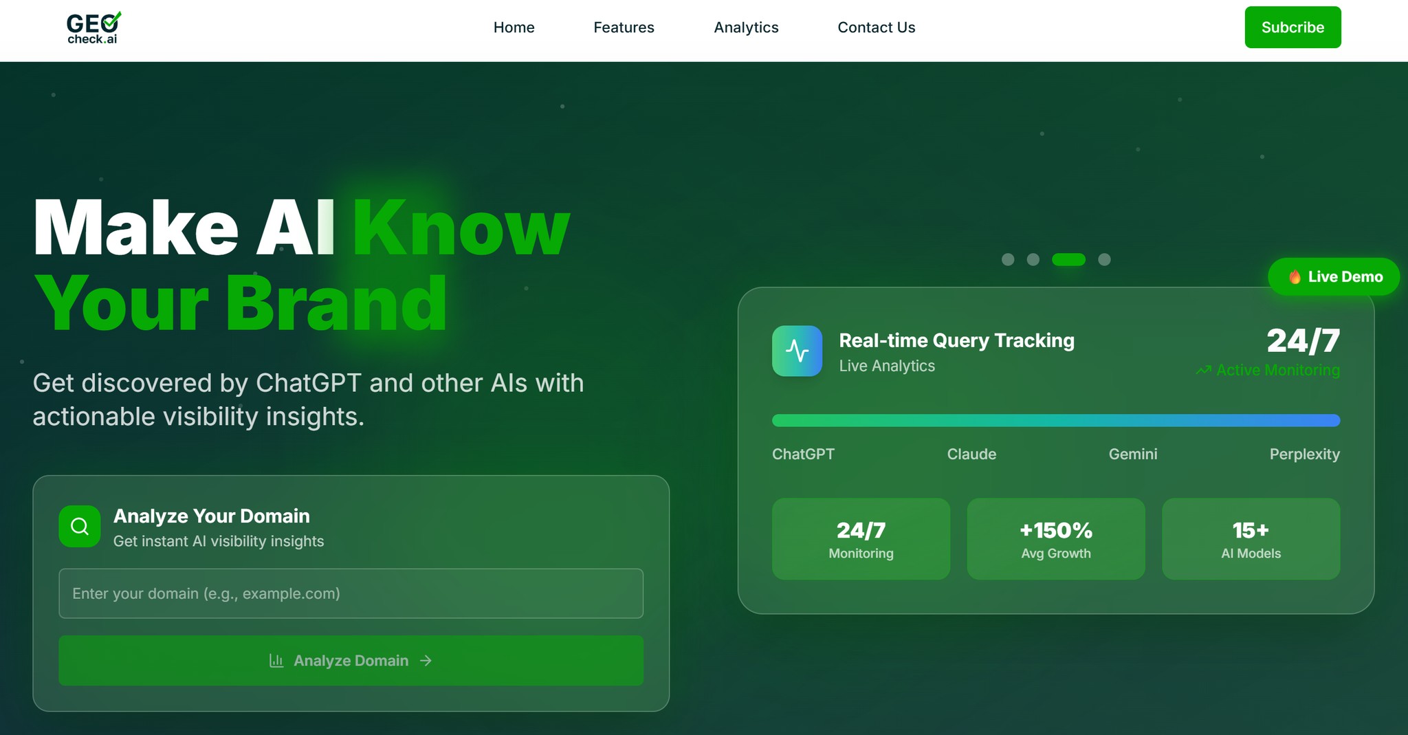 Geocheck AI: Phân tích domain bằng AI