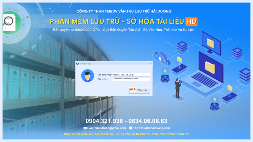 Phần mềm lưu trữ số hóa tài liệu