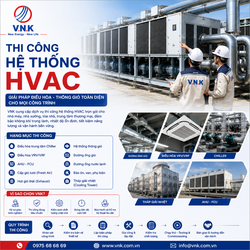 Thi công hệ thống HVAC nhà máy nhà xưởng
