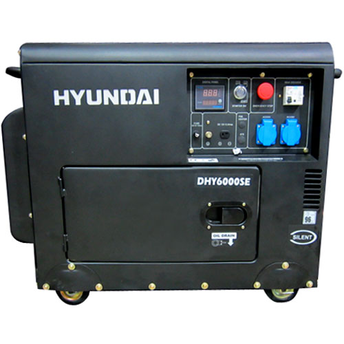 Máy phát điện dầu Hyundai model DHY6000SE - 1 pha