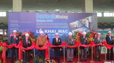 Khai mạc Triển lãm quốc tế về Công nghệ, thiết bị, máy móc xây dựng, vật liệu xây dựng và công nghiệp mỏ (ContechMining 2015)