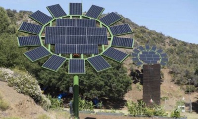 Hệ thống năng lượng mặt trời Sun Flowers có khả năng tự động quay
