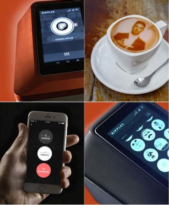Ripple Maker - Máy in bọt cà phê được điều khiển bằng Smartphone
