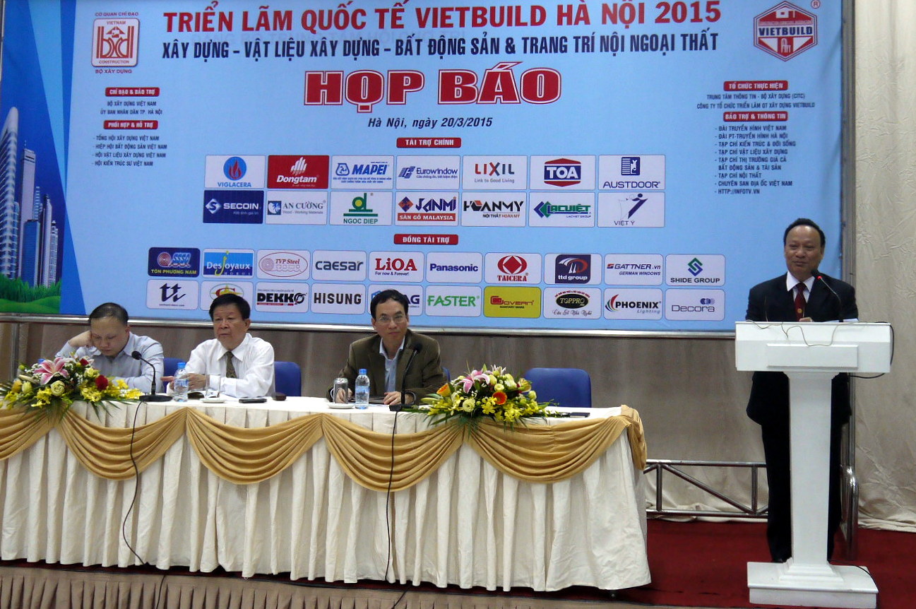 Triển lãm Quốc tế VIETBUILD Hà Nội 2015 sẽ diễn ra từ ngày 25/03/2015 đến hết ngày 29/03/2015