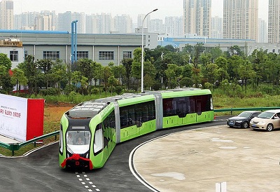 Trung Quốc ra mắt tàu điện không người lái, không đường ray